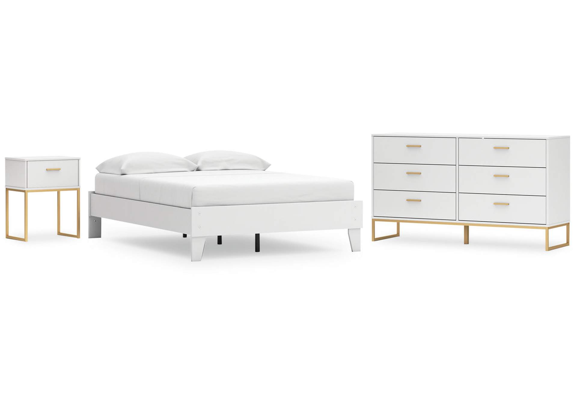 Socalle Full Platform Bed with Dresser and Nightstand,Signature Design By Ashley