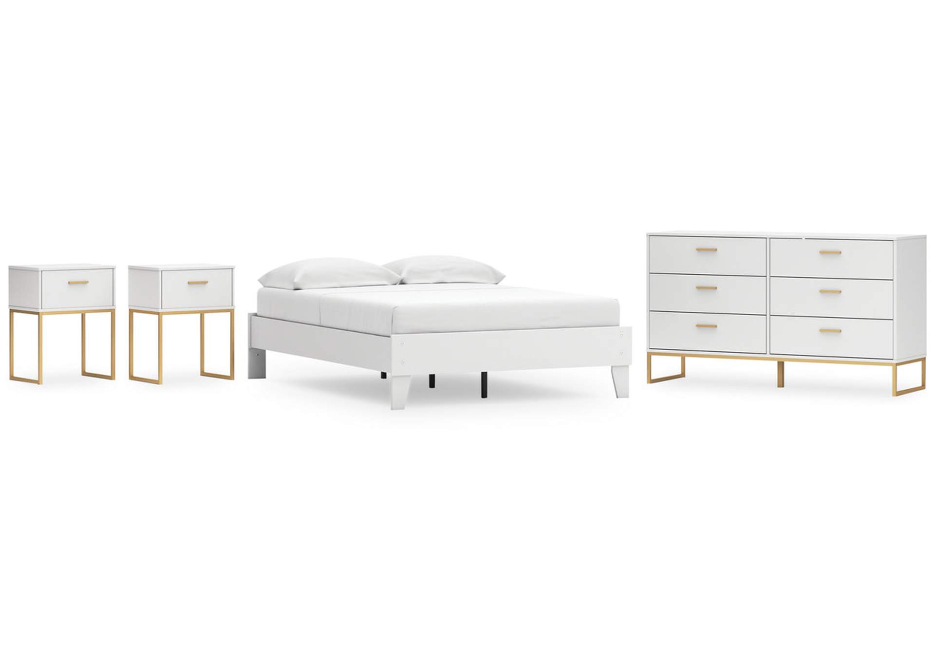 Socalle Full Platform Bed with Dresser and 2 Nightstands,Signature Design By Ashley