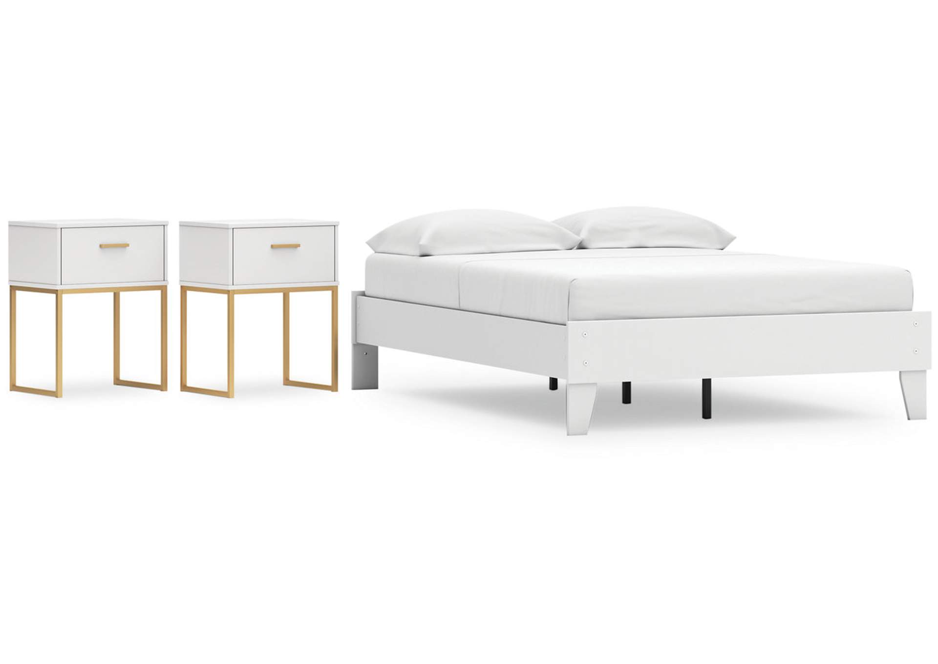 Socalle Full Platform Bed with 2 Nightstands,Signature Design By Ashley