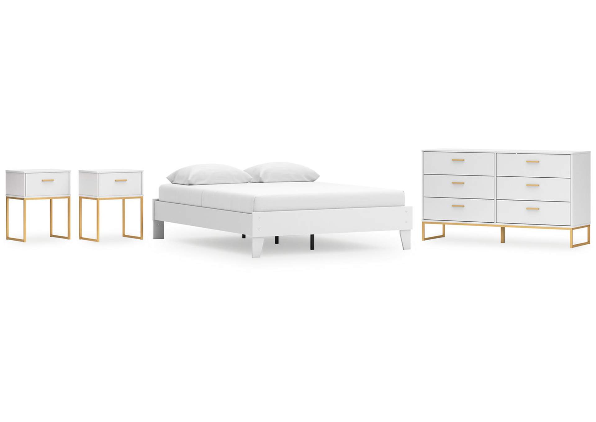 Socalle Queen Platform Bed with Dresser and 2 Nightstands,Signature Design By Ashley