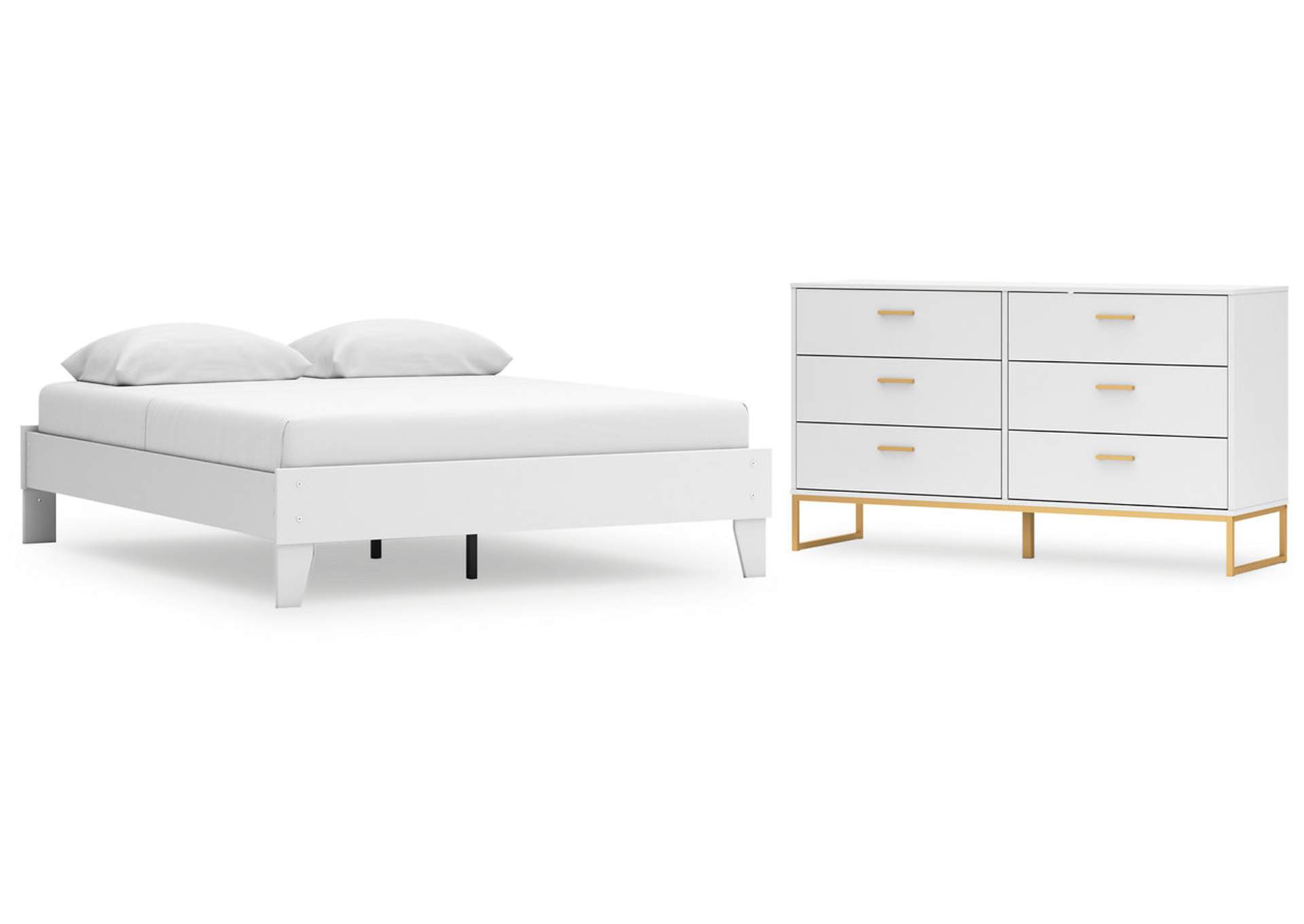 Socalle Queen Platform Bed with Dresser,Signature Design By Ashley