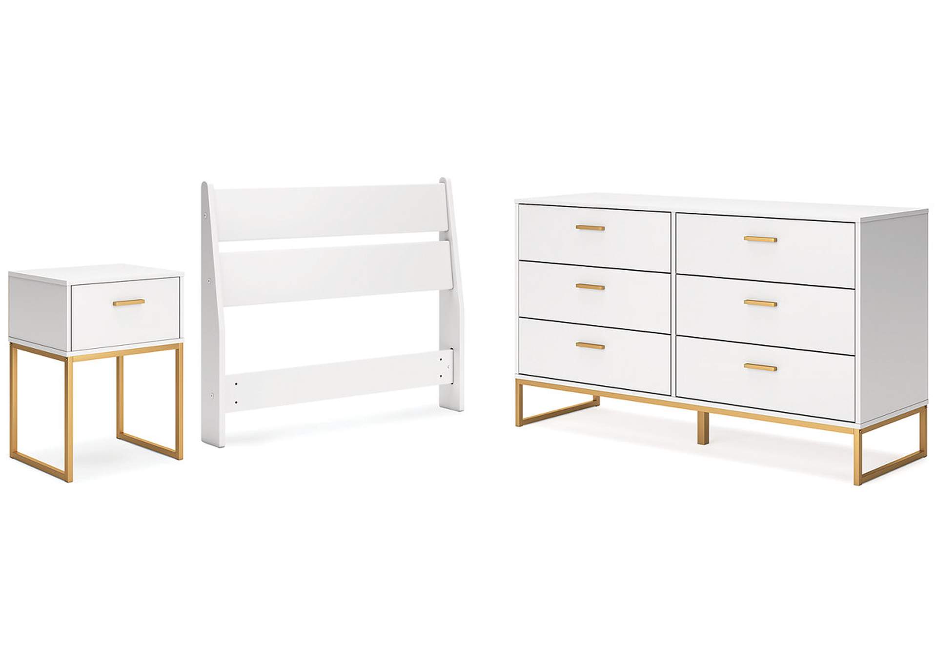 Socalle Twin Panel Headboard with Dresser and Nightstand,Signature Design By Ashley