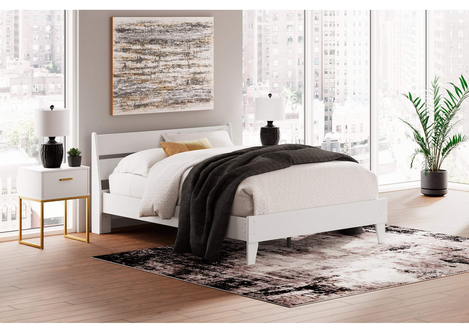 Socalle Queen Panel Platform Bed with Dresser,Signature Design By Ashley