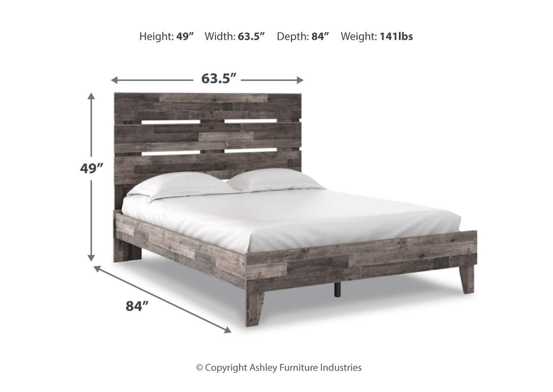 Neilsville Queen Panel Platform Bed,Signature Design By Ashley