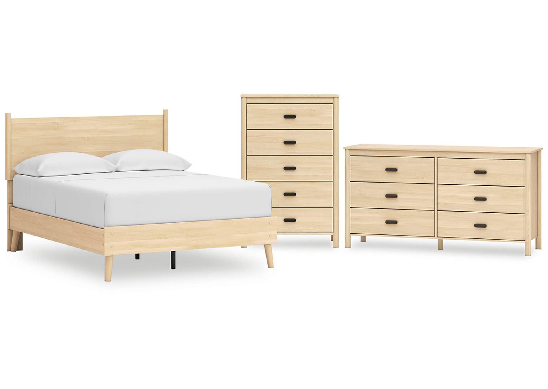 Cabinella Full Platform Panel Bed with Dresser and Chest,Signature Design By Ashley