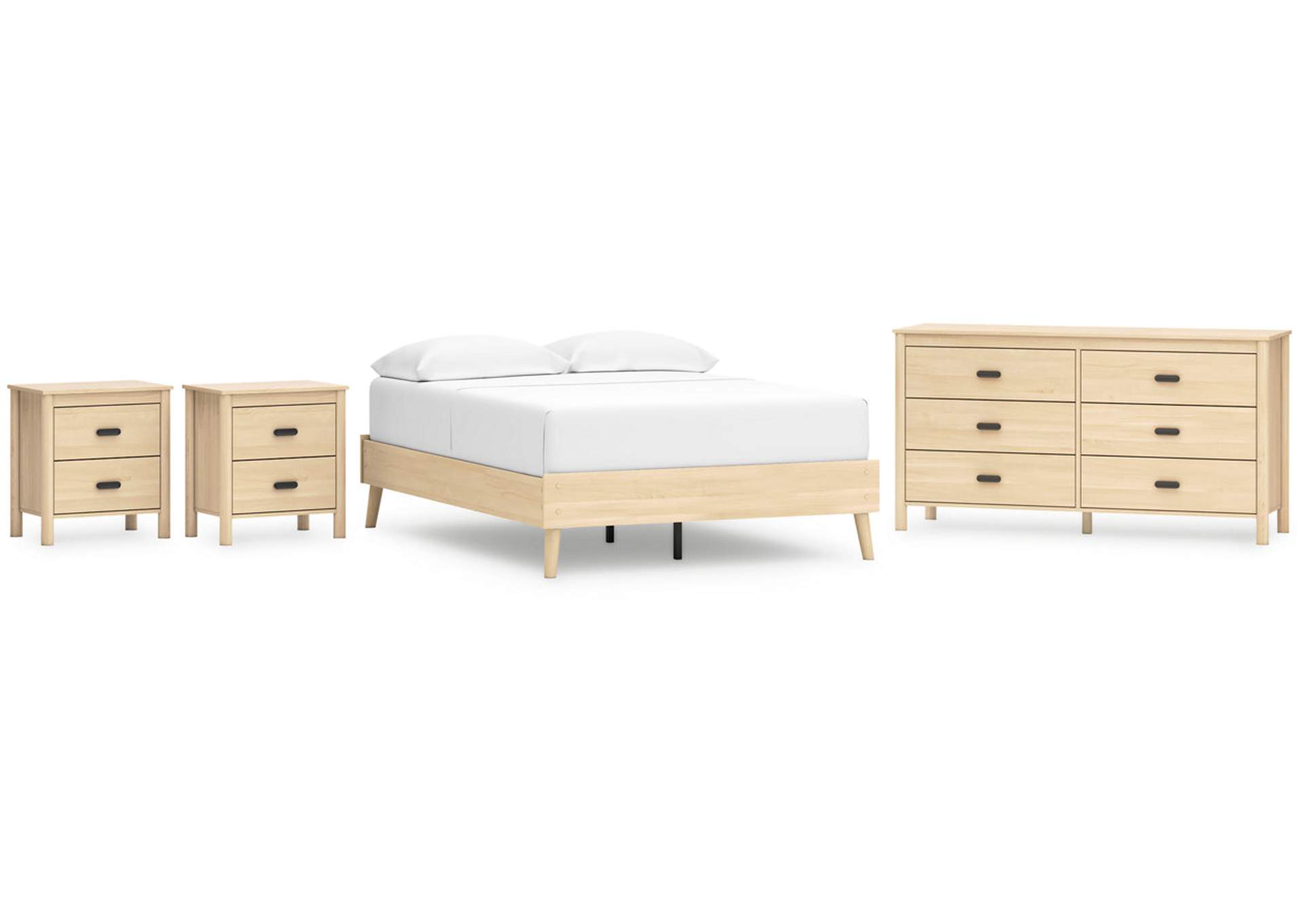 Cabinella Full Platform Bed with Dresser and 2 Nightstands,Signature Design By Ashley