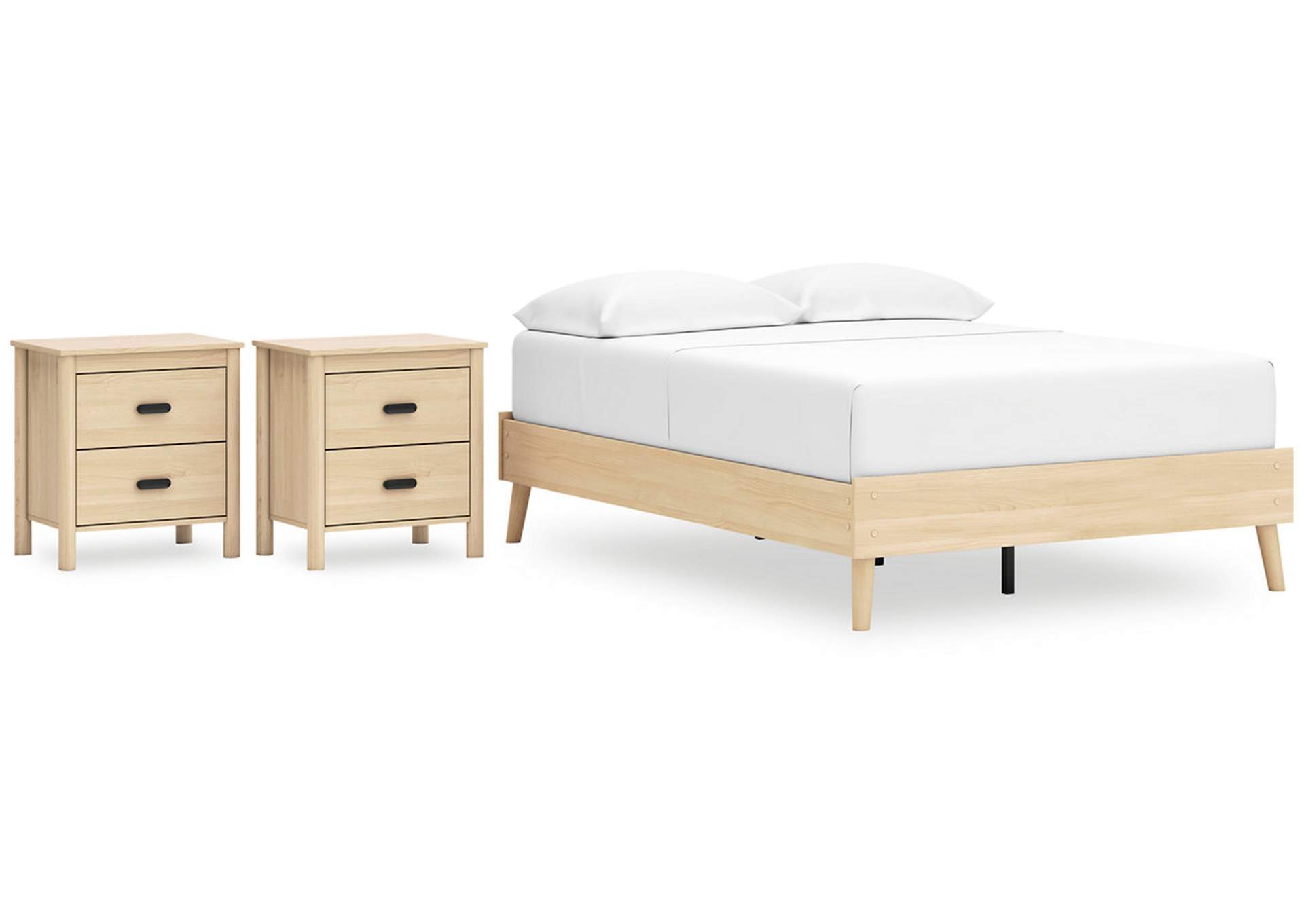 Cabinella Full Platform Bed with 2 Nightstands,Signature Design By Ashley