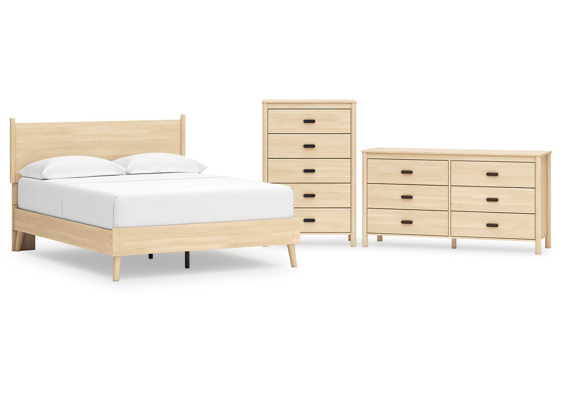 Cabinella Queen Platform Panel Bed with Dresser and Chest,Signature Design By Ashley