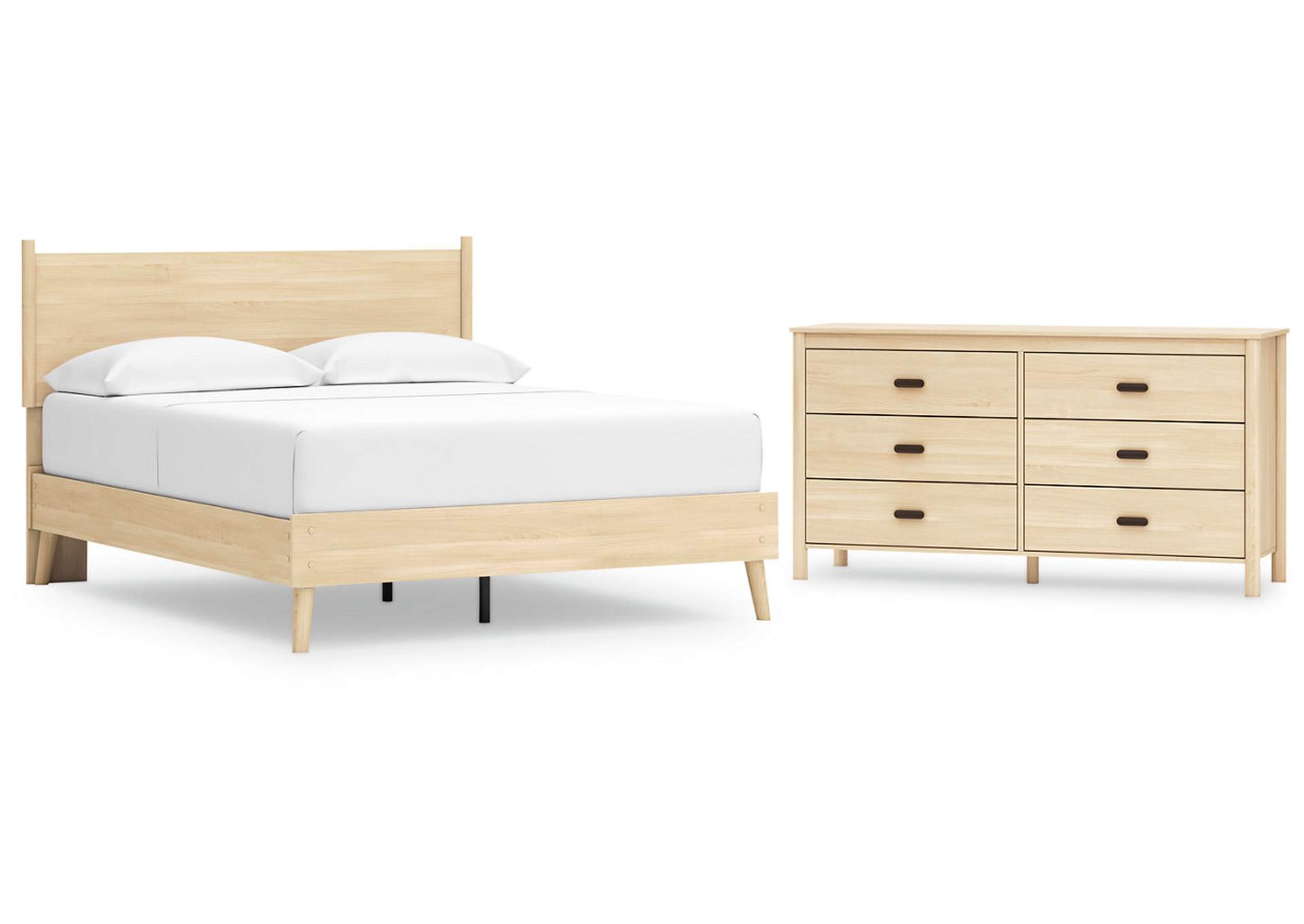 Cabinella Queen Platform Panel Bed with Dresser,Signature Design By Ashley