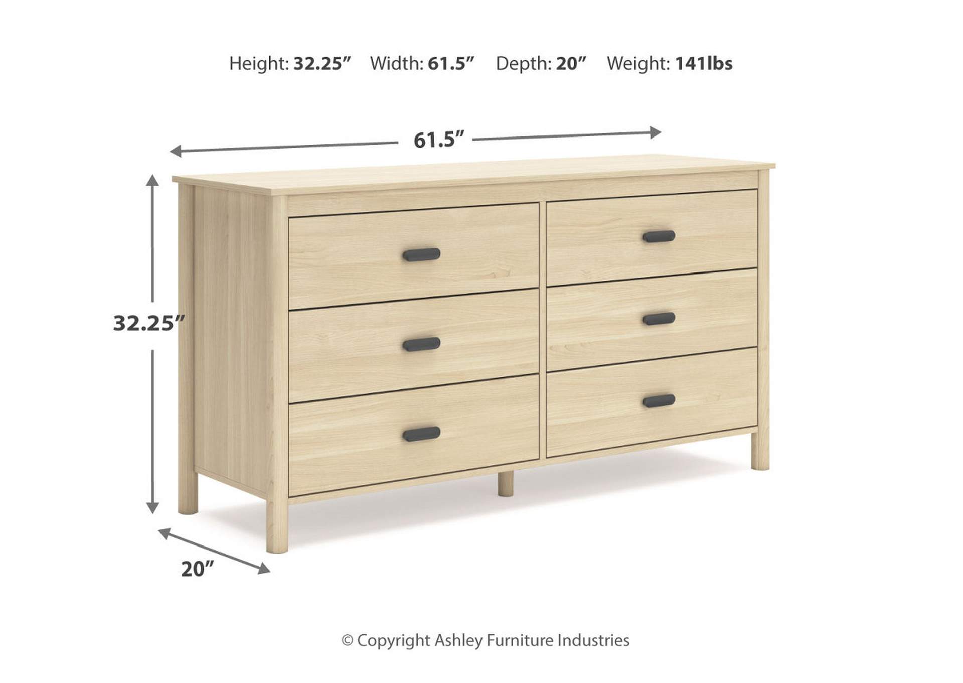 Cabinella Queen Platform Panel Bed with Dresser, Chest and 2 Nightstands,Signature Design By Ashley