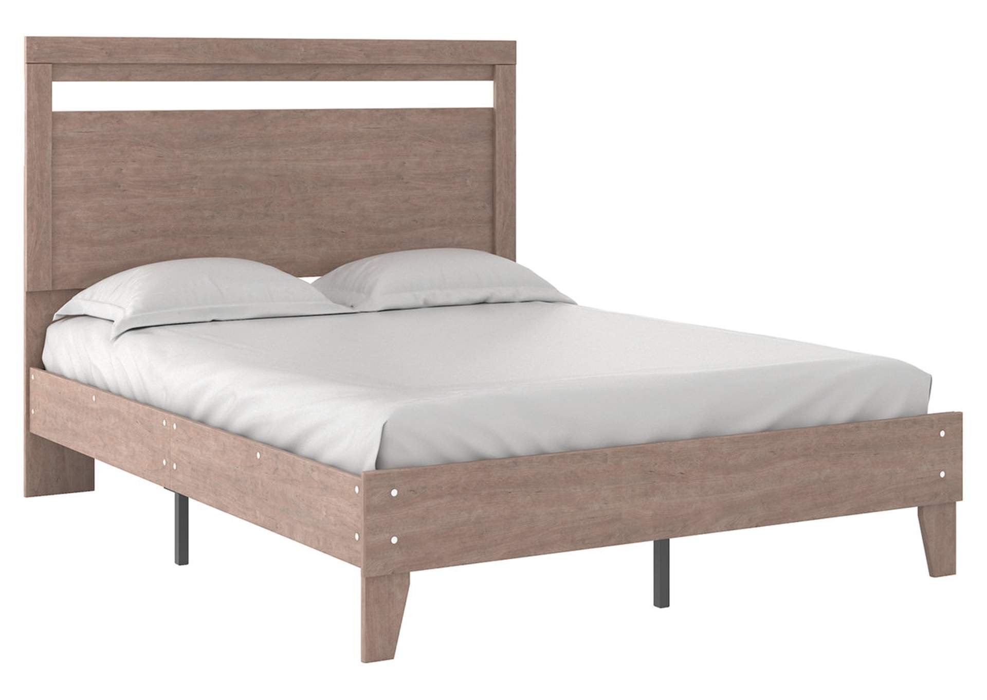 Flannia Queen Panel Platform Bed with 2 Nightstands,Signature Design By Ashley