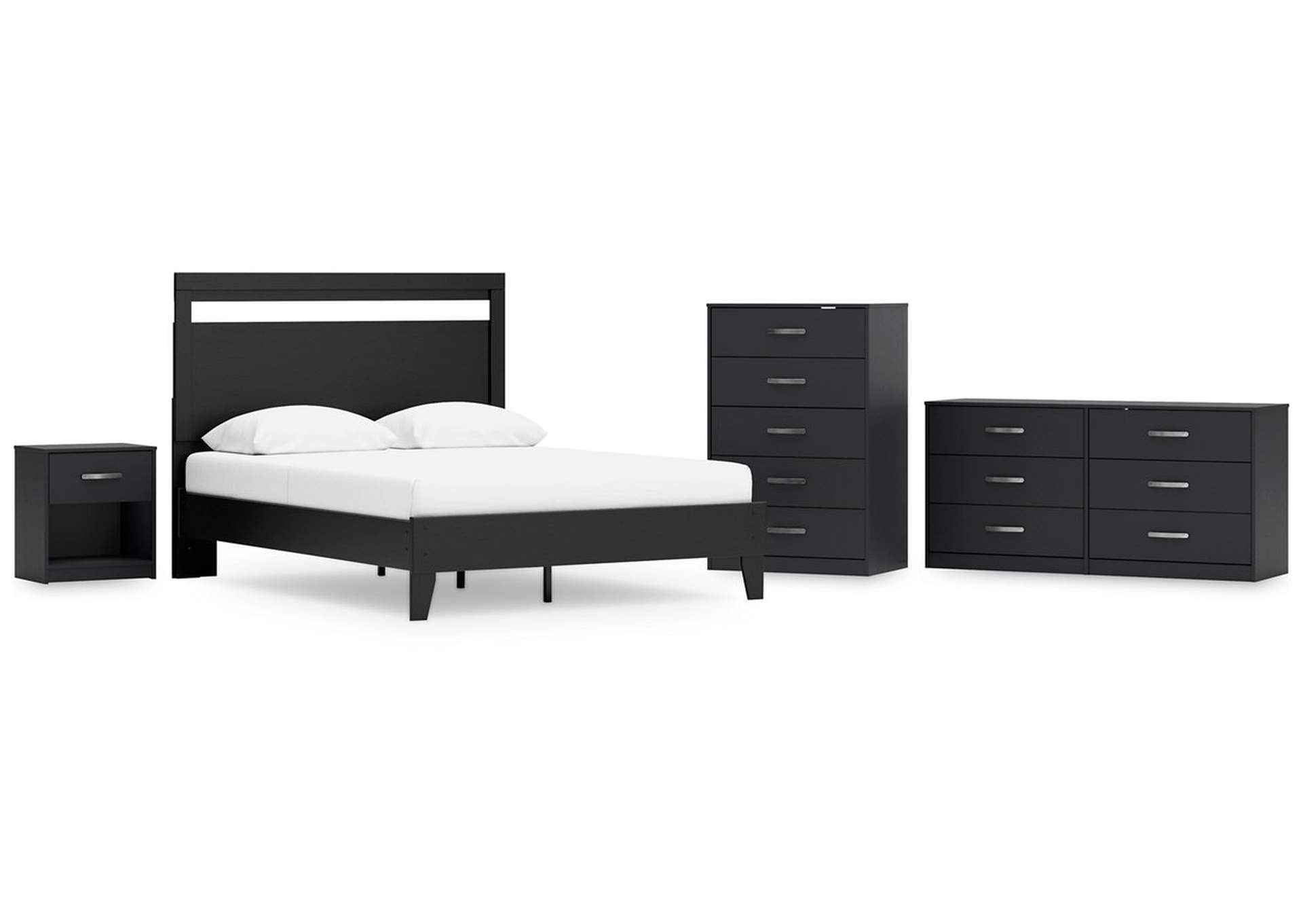 Finch Queen Panel Platform Bed with Dresser, Chest and Nightstand,Signature Design By Ashley