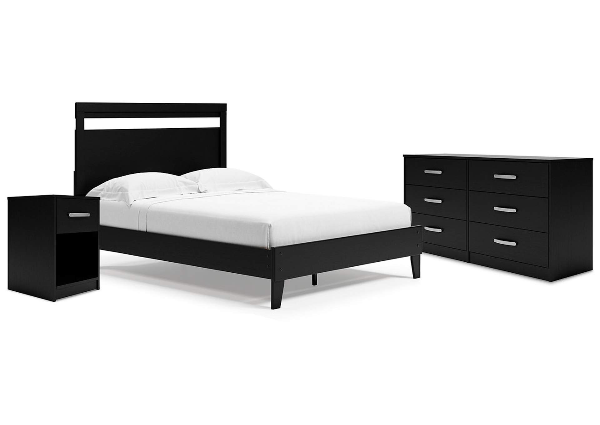 Finch Queen Panel Platform Bed with Dresser and Nightstand,Signature Design By Ashley