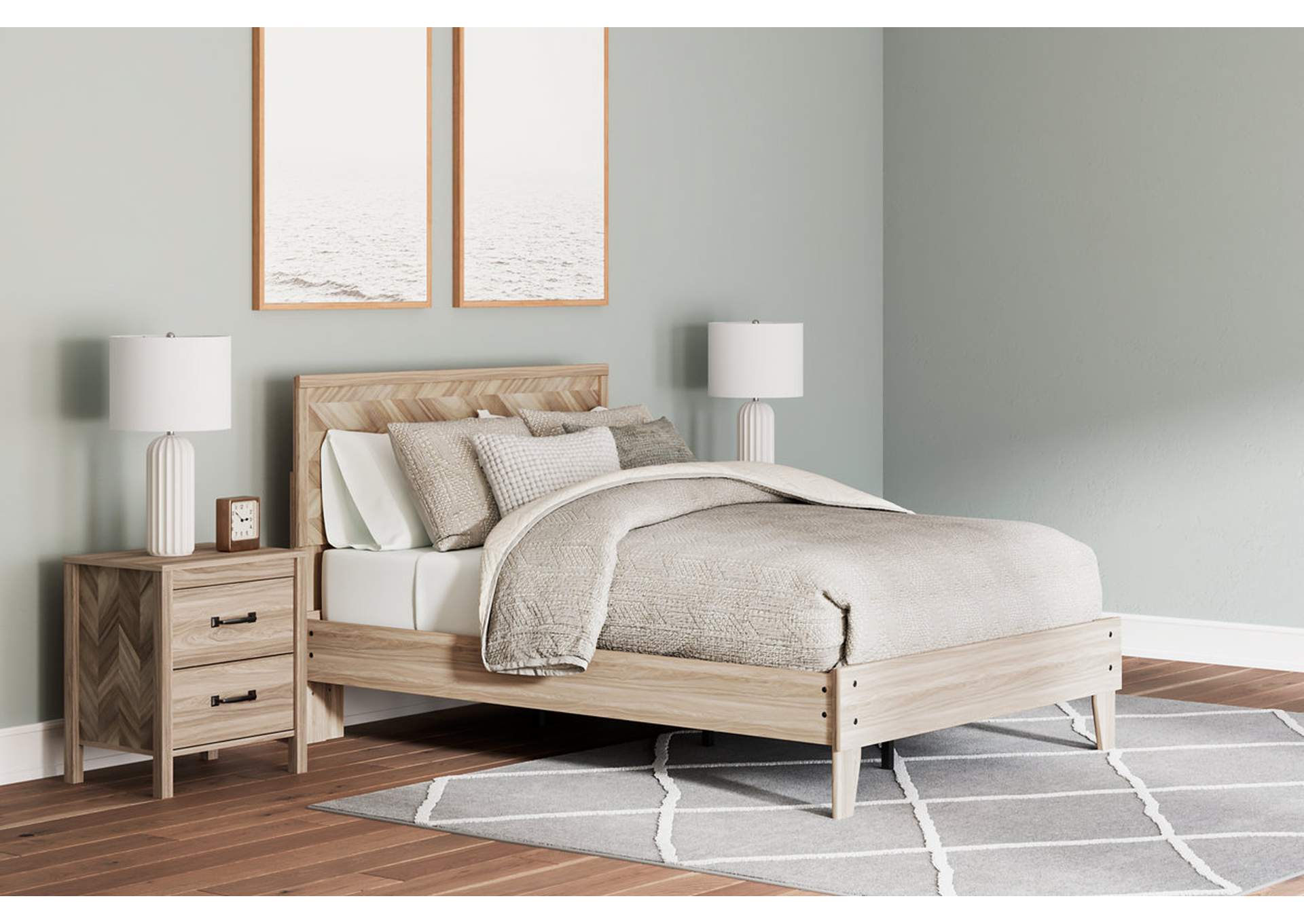 Battelle Queen Panel Platform Bed,Signature Design By Ashley