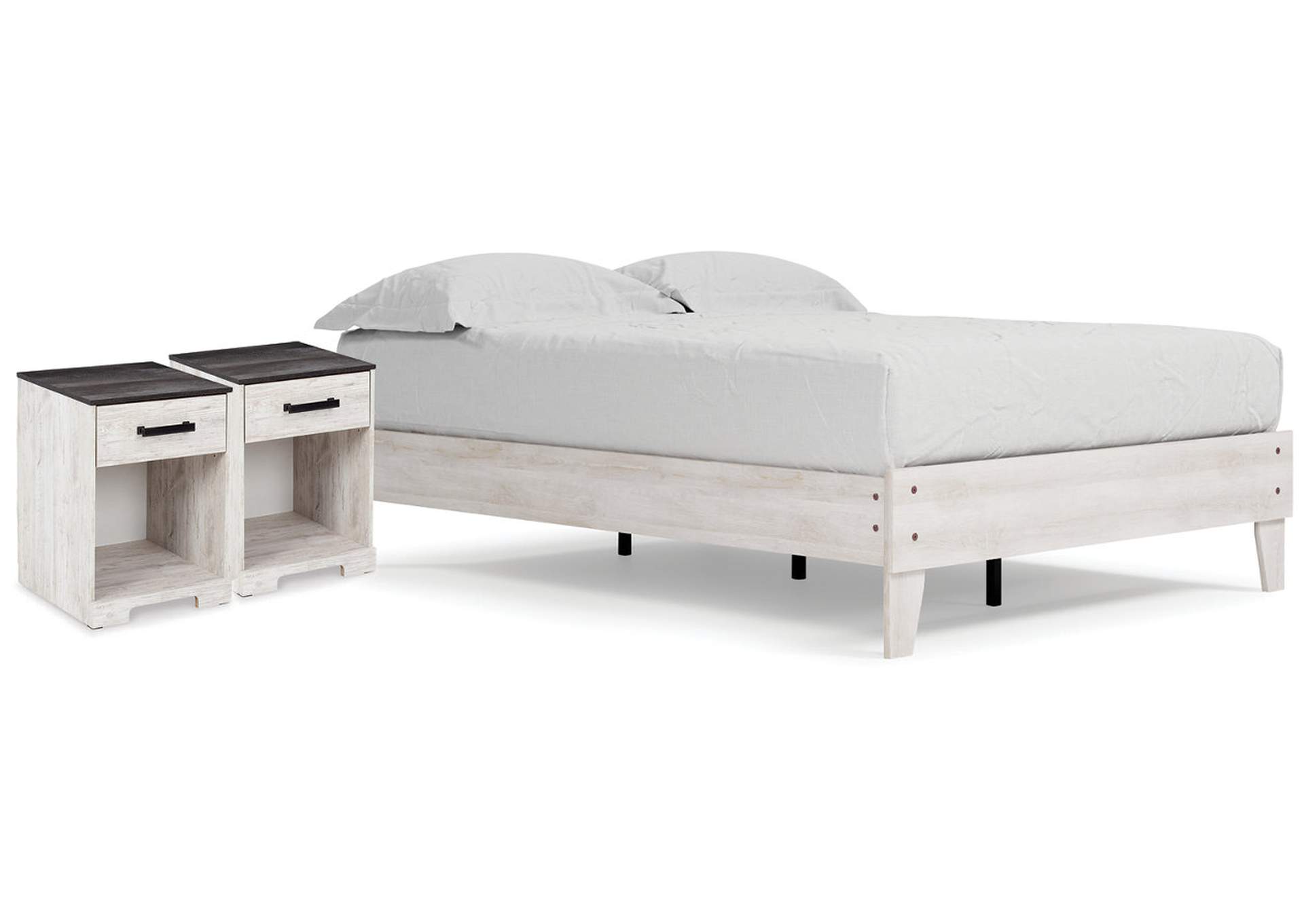 Shawburn Full Platform Bed with 2 Nightstands,Signature Design By Ashley