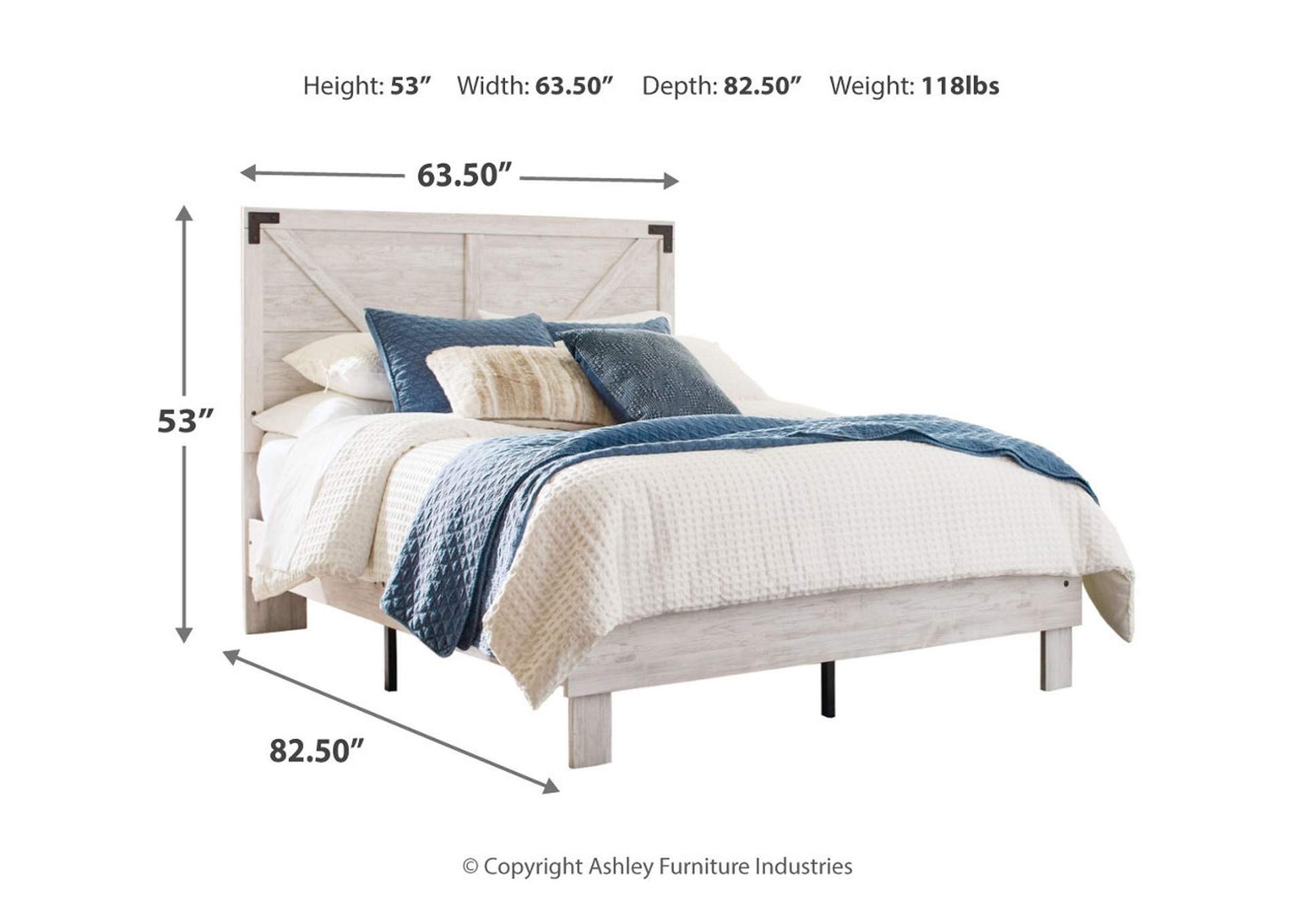 Shawburn Queen Crossbuck Panel Platform Bed,Signature Design By Ashley