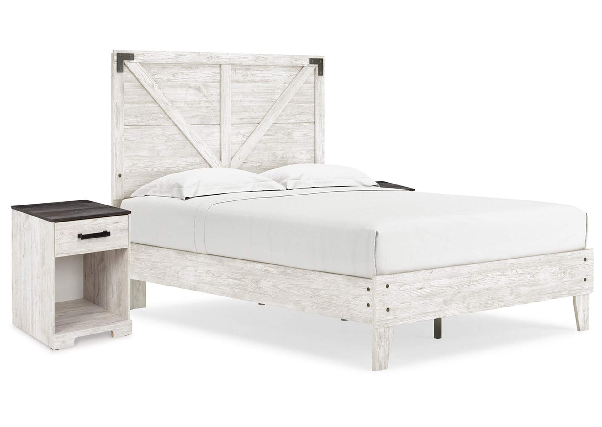 Shawburn Full Panel Platform Bed with 2 Nightstands,Signature Design By Ashley