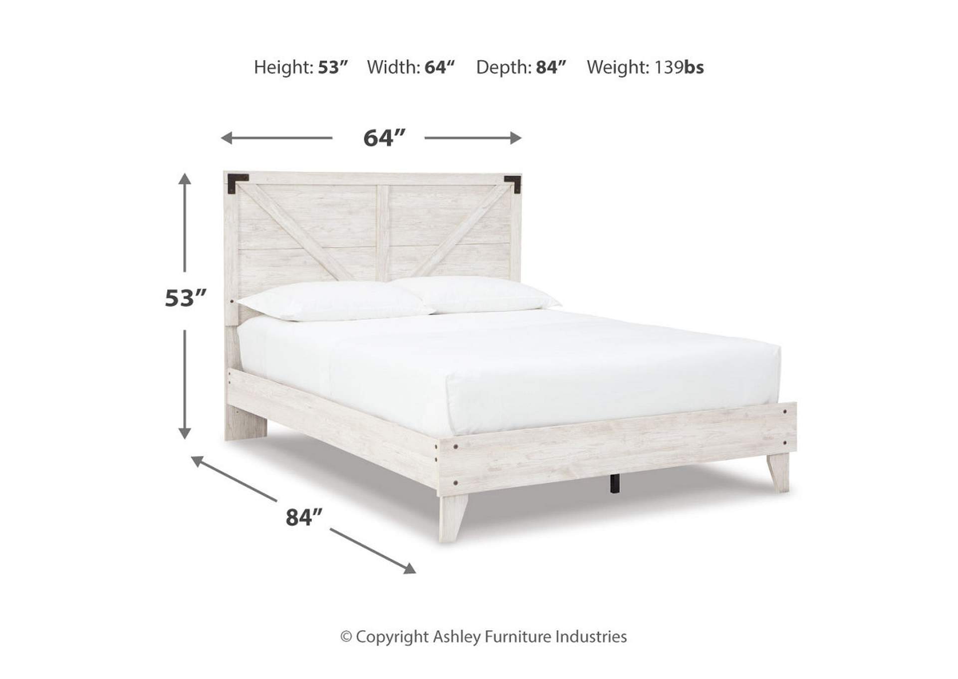 Shawburn Queen Platform Bed with Dresser, Chest and 2 Nightstands,Signature Design By Ashley