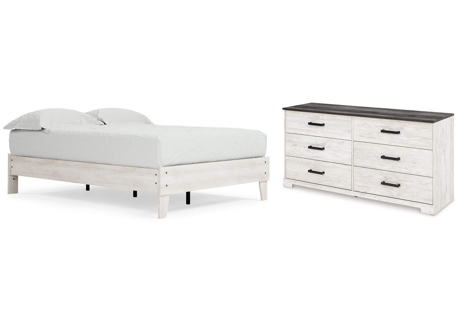 Shawburn Full Platform Bed with Dresser,Signature Design By Ashley