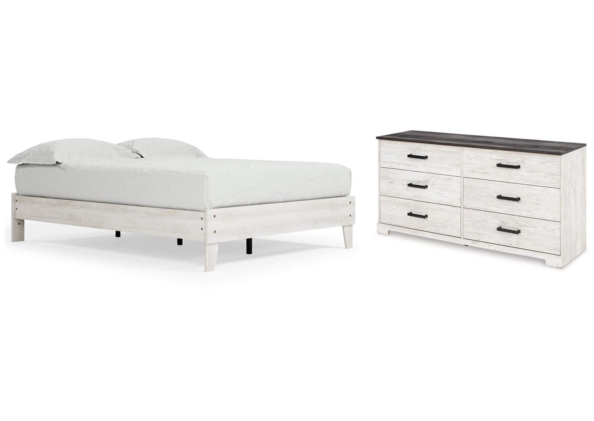 Shawburn Queen Platform Bed with Dresser,Signature Design By Ashley