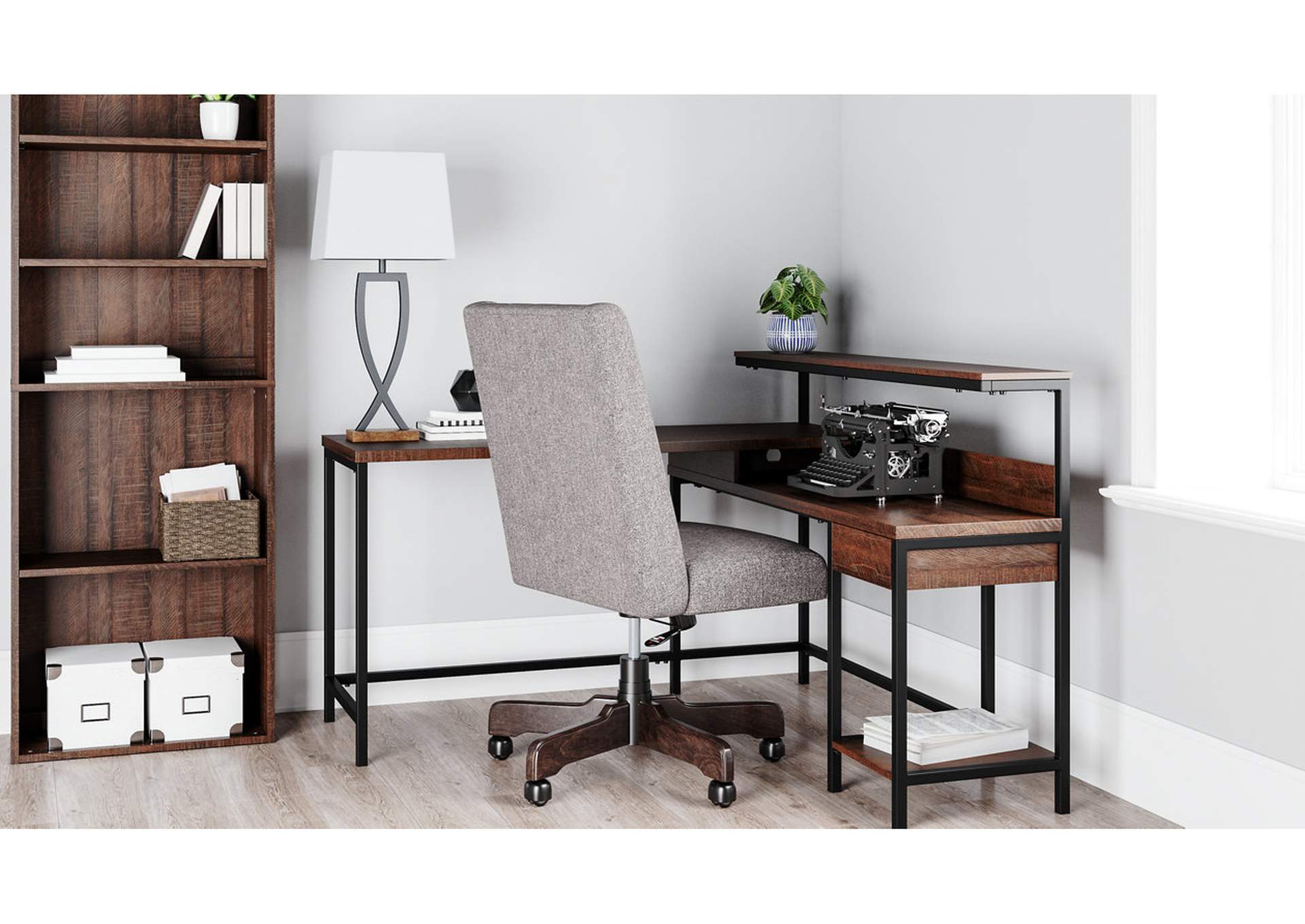 Camiburg Home Office L-Desk with Storage,Signature Design By Ashley