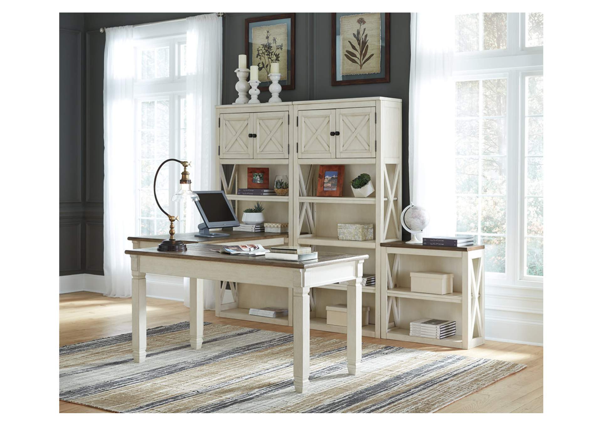 Bolanburg Two-Tone Home Office Desk,Direct To Consumer Express