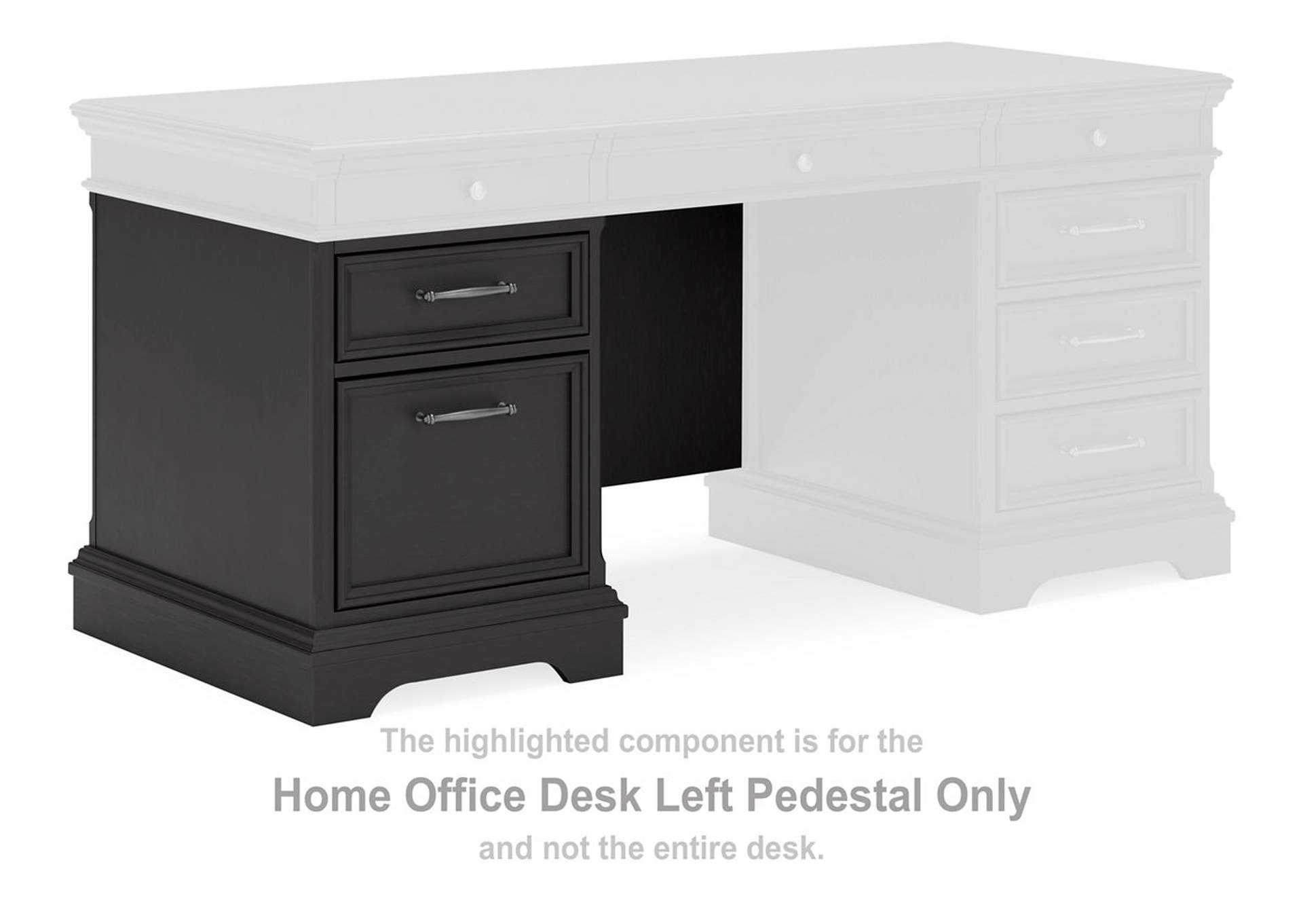 Beckincreek Home Office Desk Left Pedestal,Signature Design By Ashley