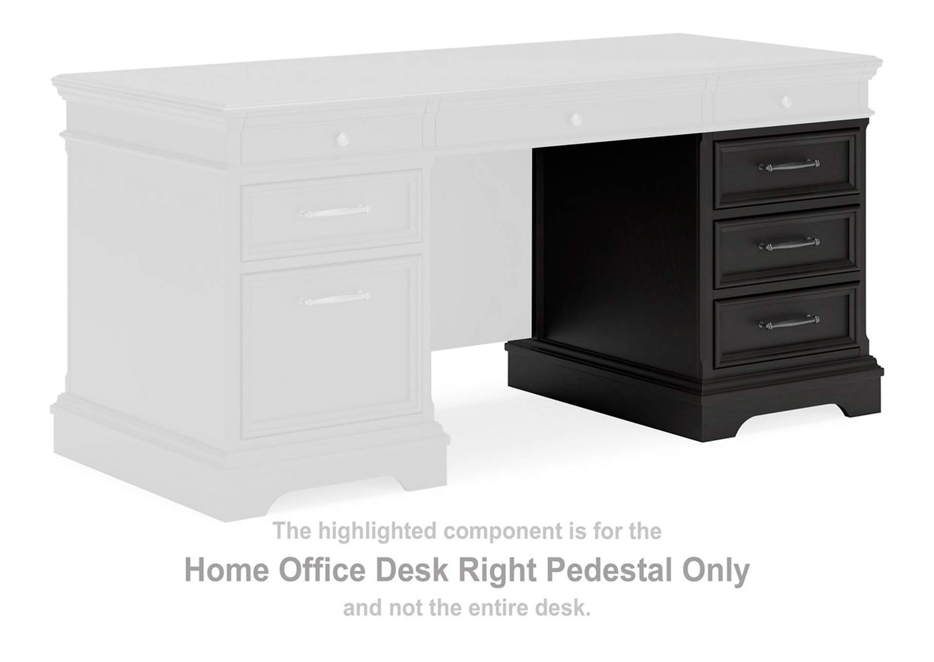 Beckincreek Home Office Desk Right Pedestal,Signature Design By Ashley