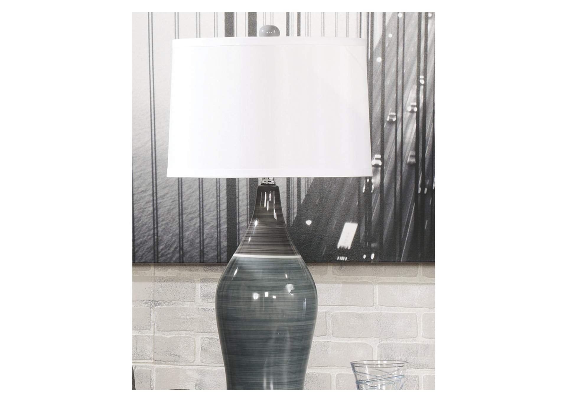 Niobe Multi Gray Table Lamp,Signature Design By Ashley