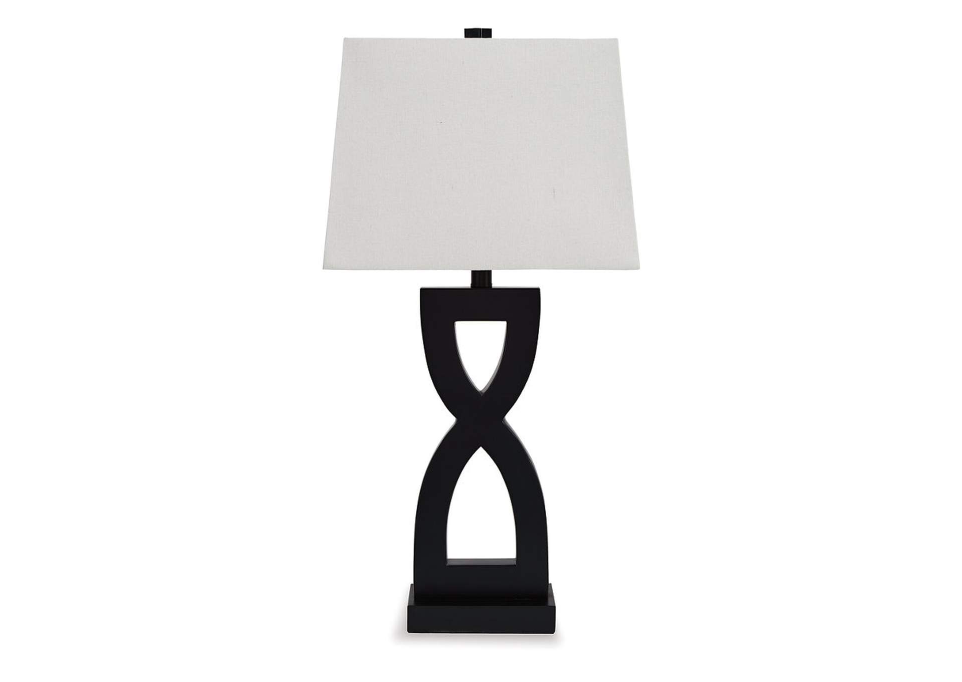 Amasai Black Table Lamp,Signature Design By Ashley