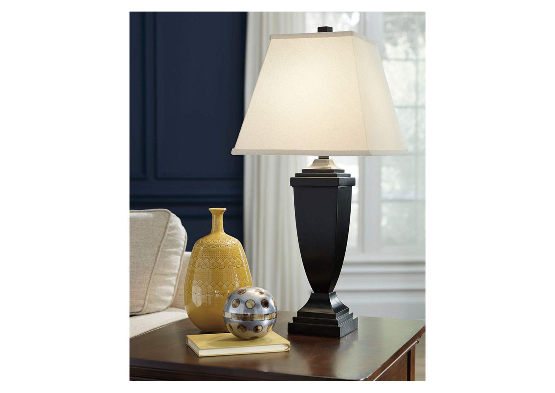 Amerigin Bronze Finish Table Lamp,Signature Design By Ashley