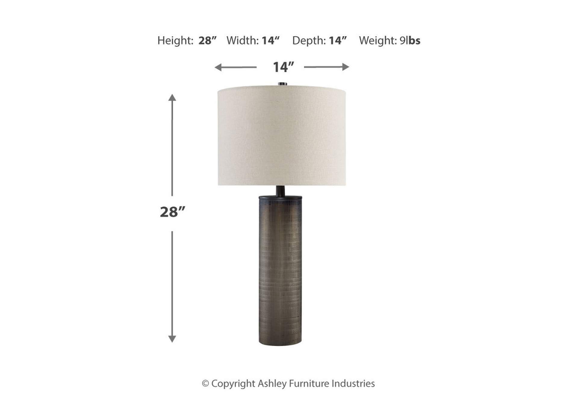 Dingerly 2-Piece Table Lamp Set,Signature Design By Ashley