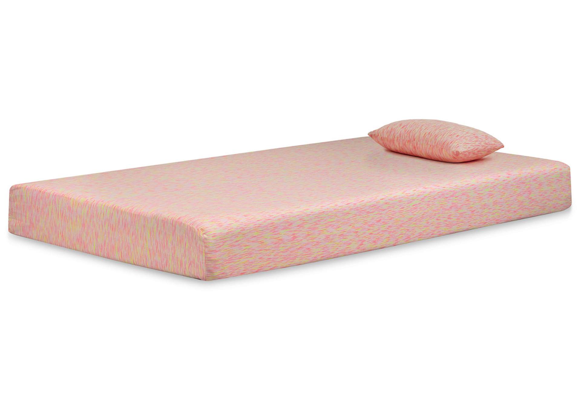 iKidz Pink Twin Mattress and Pillow