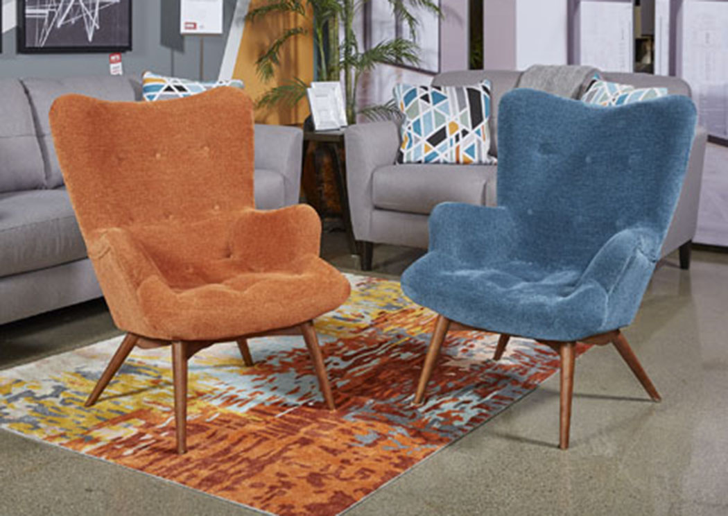 Pelsor Orange Accent Chair,ABF Benchcraft