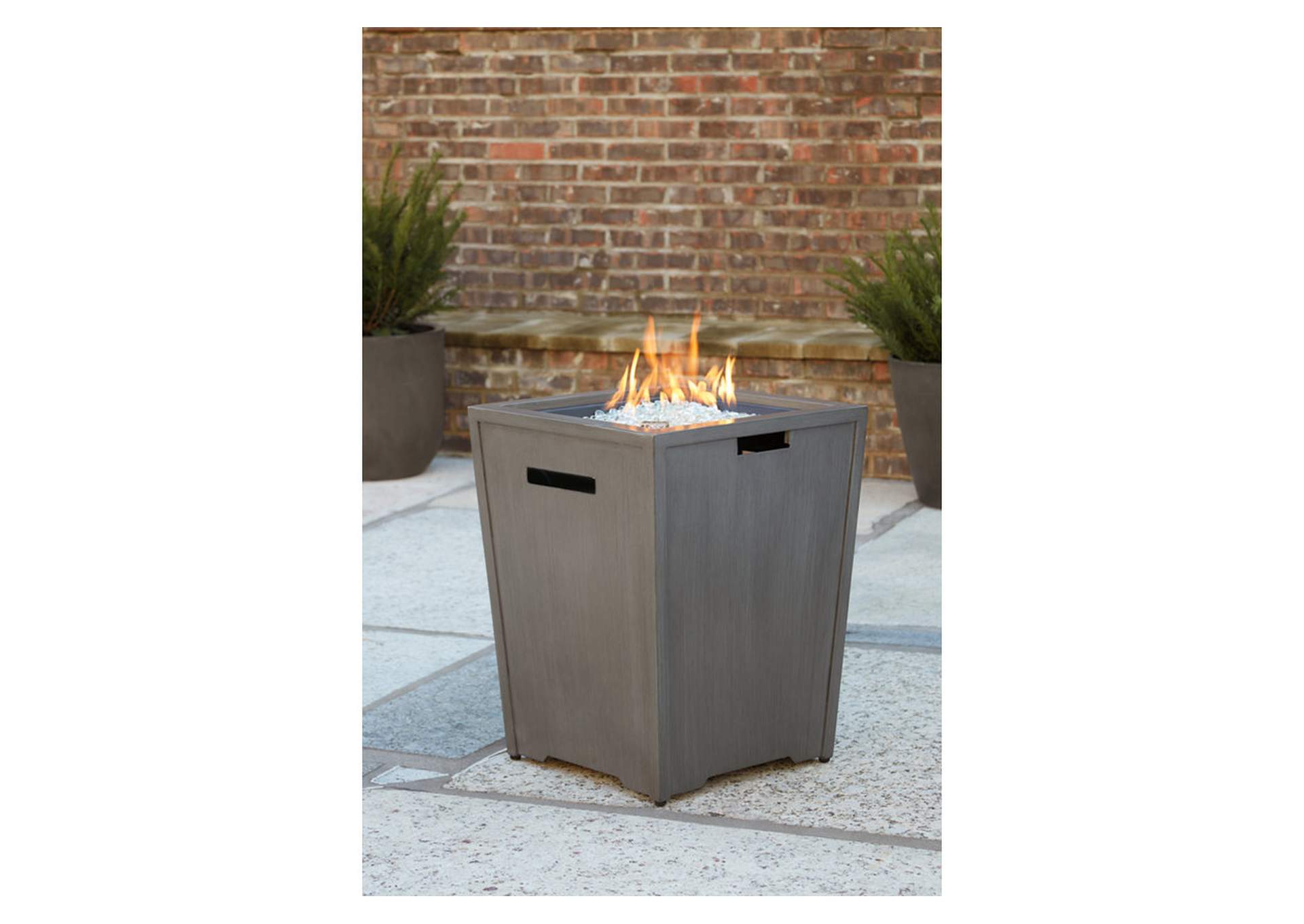 Rodeway South Fire Pit Table and 2 Chairs,Outdoor By Ashley