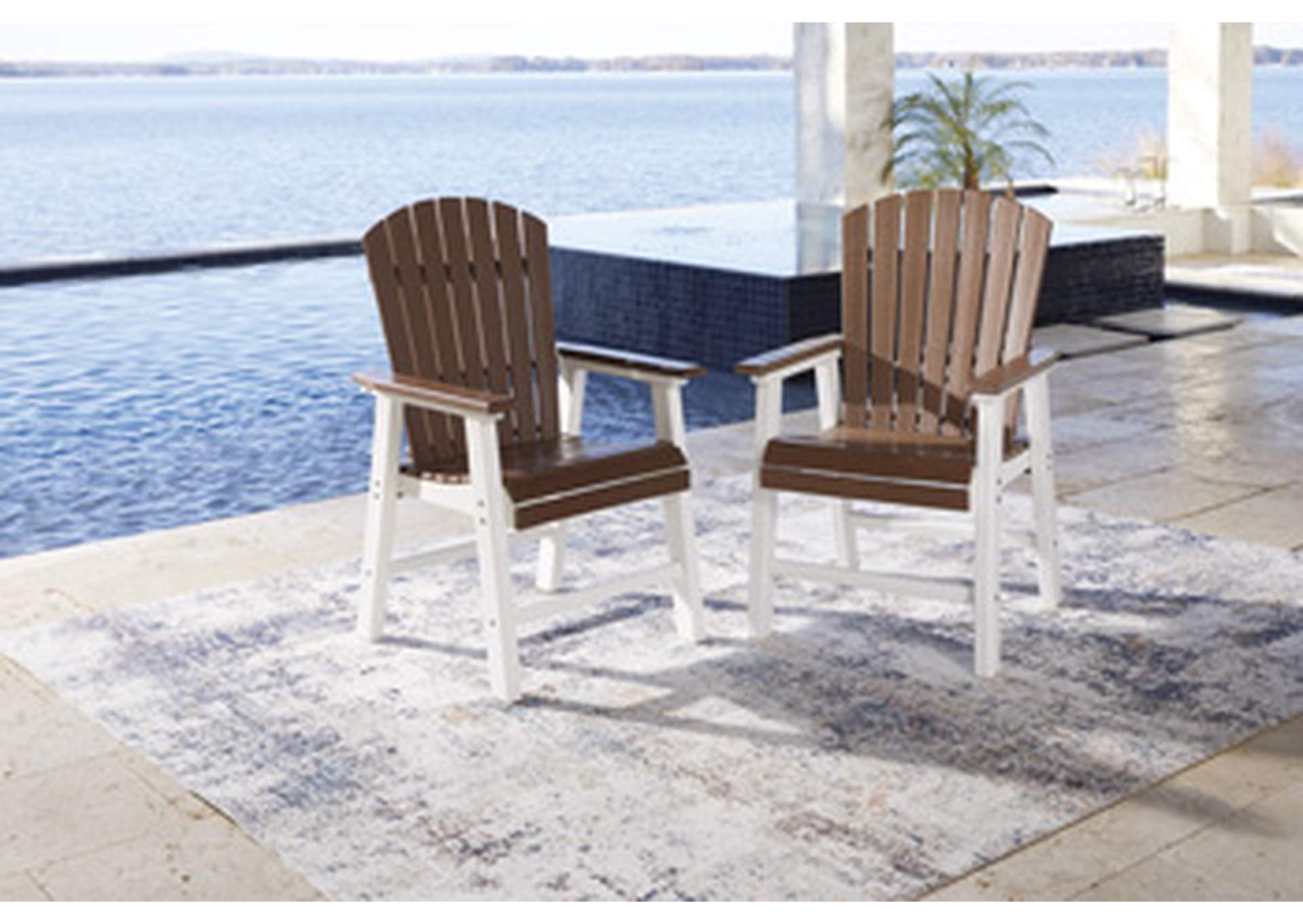 Genesis Bay Outdoor Dining Arm Chair (Set of 2),Outdoor By Ashley