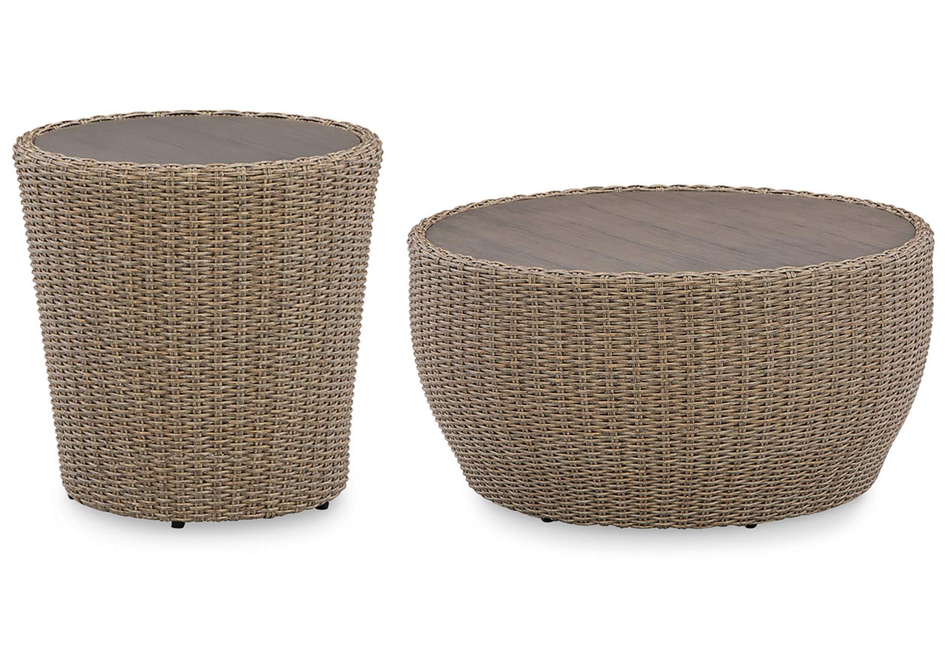 Danson Outdoor Coffee Table with End Table,Outdoor By Ashley