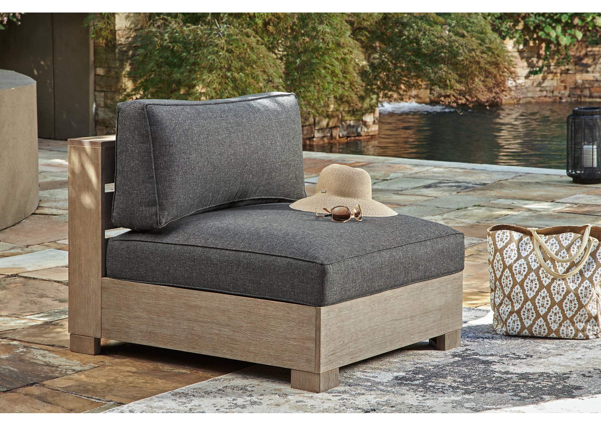 Citrine Park 4-Piece Outdoor Sectional with Ottoman,Outdoor By Ashley