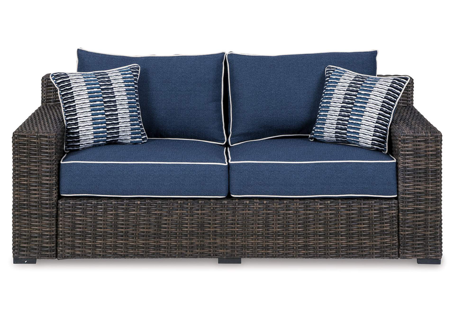 Grasson Lane Loveseat with Cushion,Outdoor By Ashley