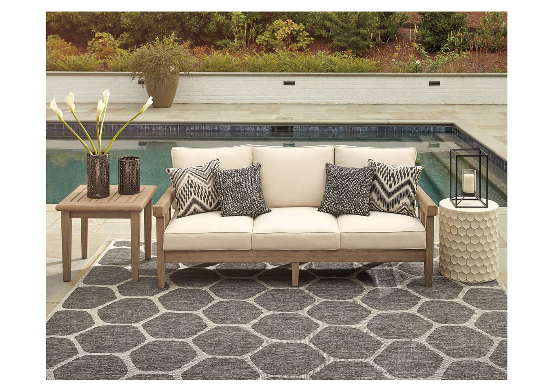 Gerianne Sofa with Cushion,Outdoor By Ashley