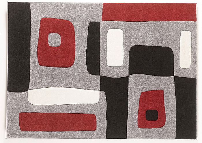 Red/Black/Gray Geo Medium Rug,ABF Signature Design by Ashley