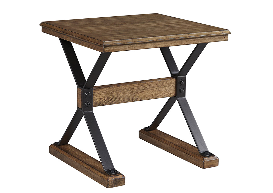 Flextura Light Brown Square End Table,ABF Signature Design by Ashley