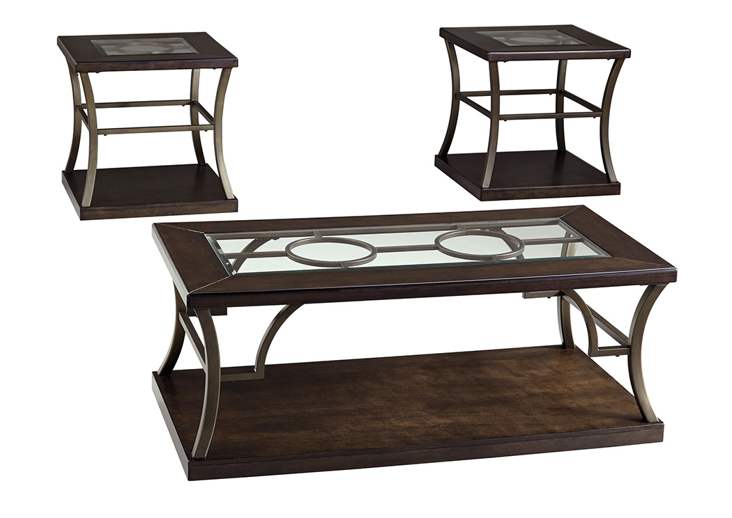 Lamink Brown Occasional Table Set (Set of 3),ABF Signature Design by Ashley