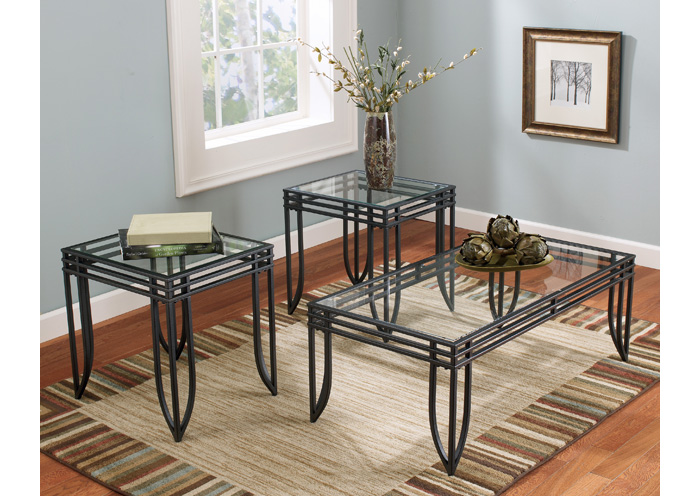Exeter Occasional Table Set (Cocktail & 2 Ends),ABF Signature Design by Ashley