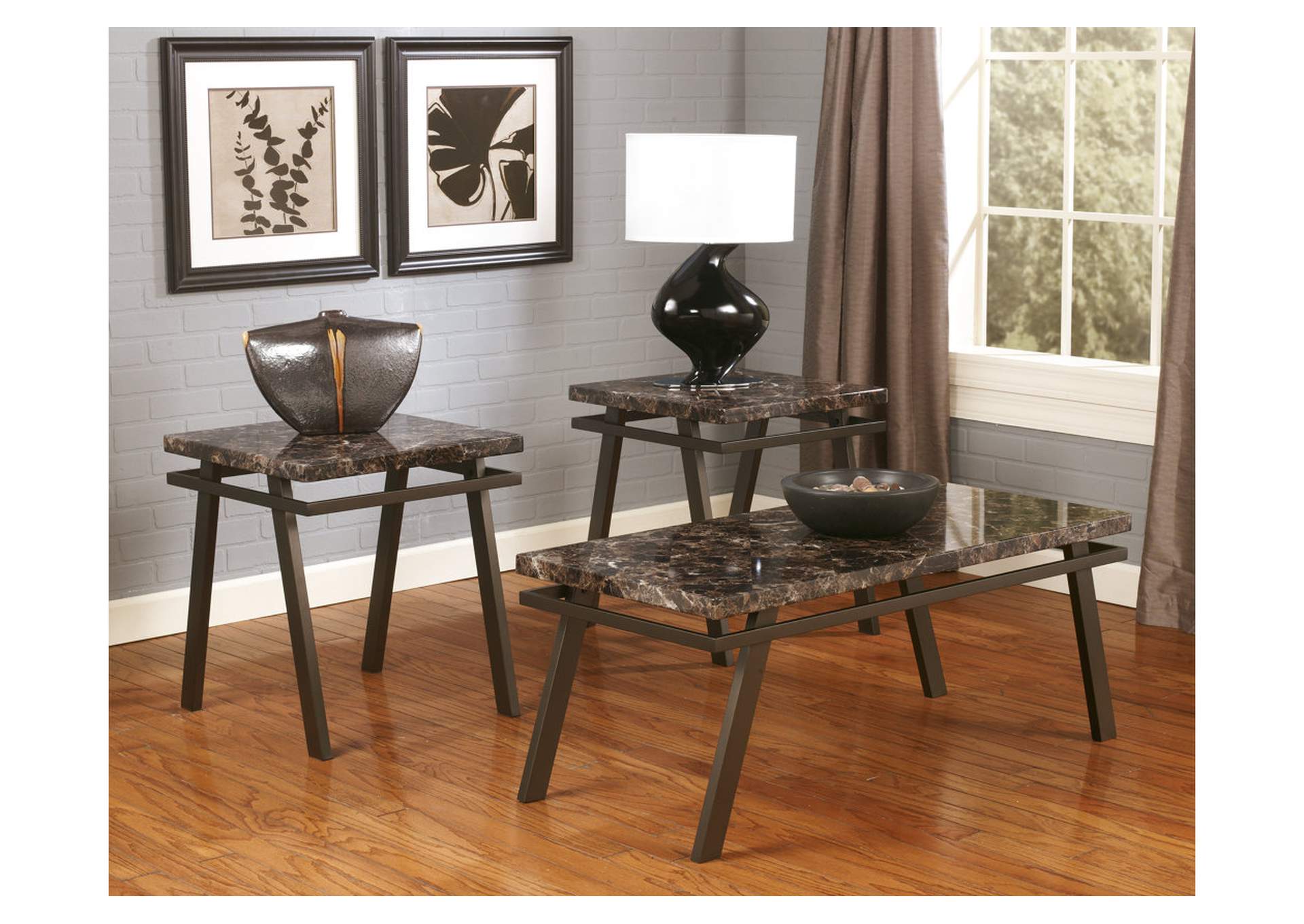 Paintsville Occasional Table Set (Cocktail & 2 Ends),ABF Signature Design by Ashley