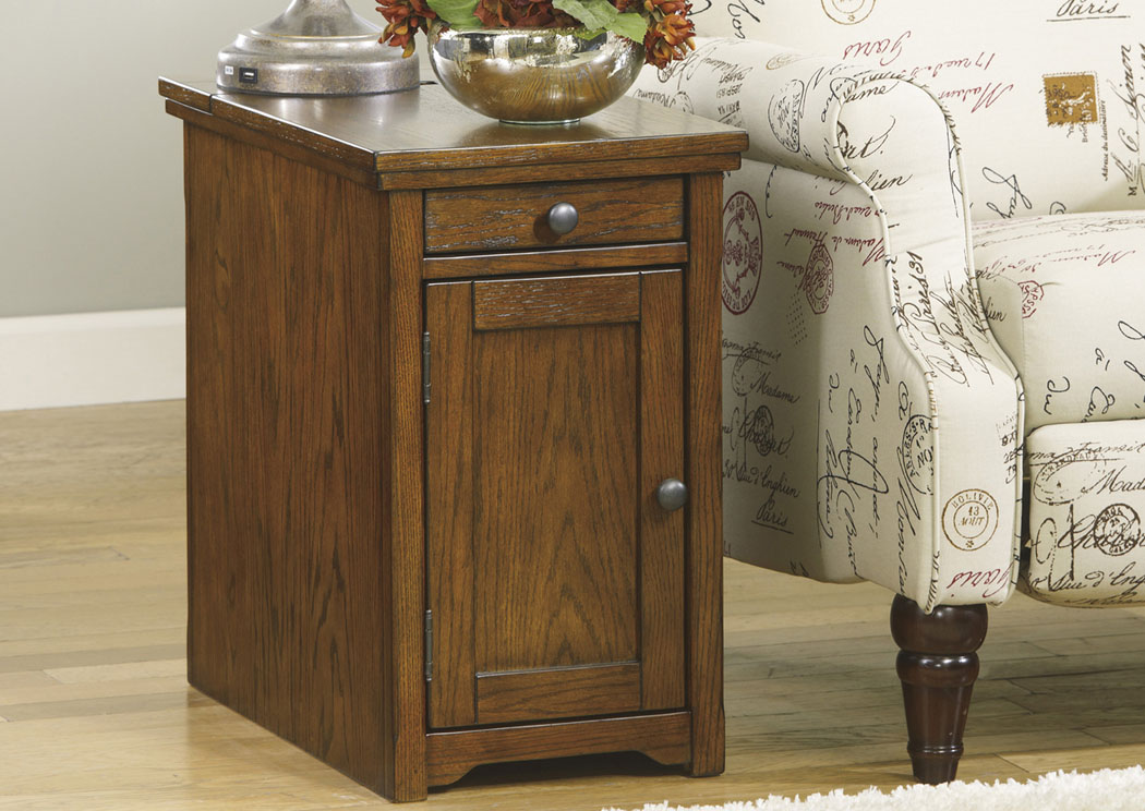 Brown Power Chairside End Table,ABF Signature Design by Ashley