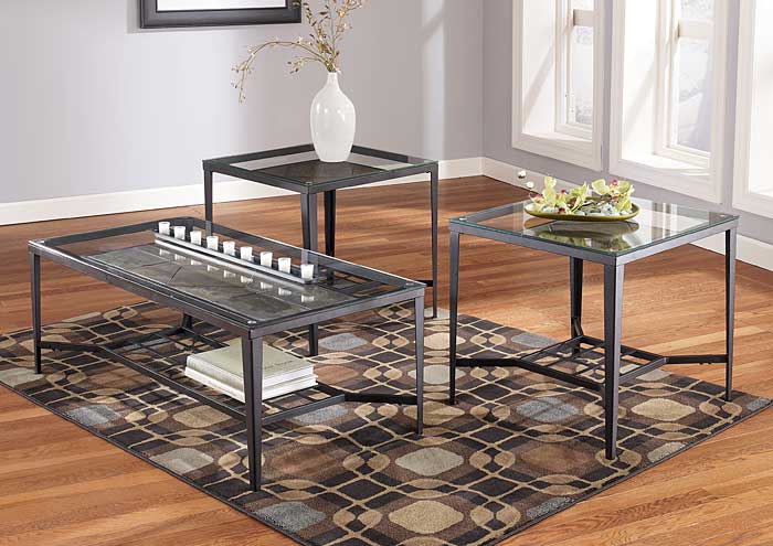 Calder Occasional Table Set (Cocktail & 2 Ends),ABF Signature Design by Ashley