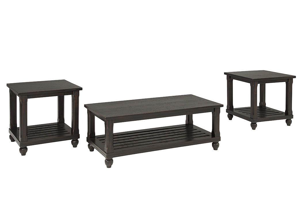 Mallacar Black Occasional Table Set,ABF Signature Design by Ashley