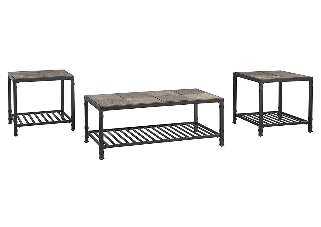 Chelner Dark Gray Occasional Table Set,ABF Signature Design by Ashley