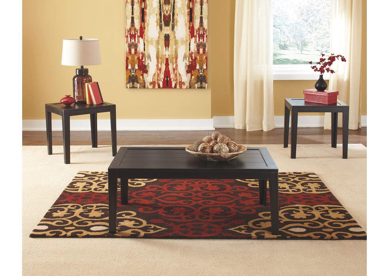 Birstrom Occasional Table Set (Cocktail & 2 Ends),ABF Signature Design by Ashley